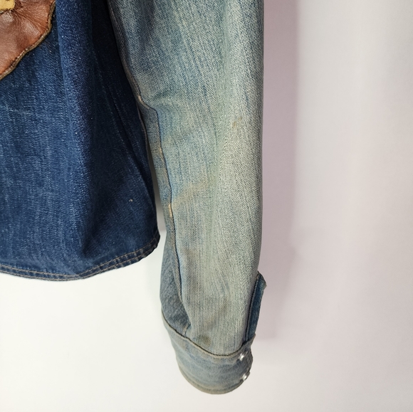 Antonio Guiseppe 70s Rare custom one of a kind denim & leather jacket - Picture 13 of 16